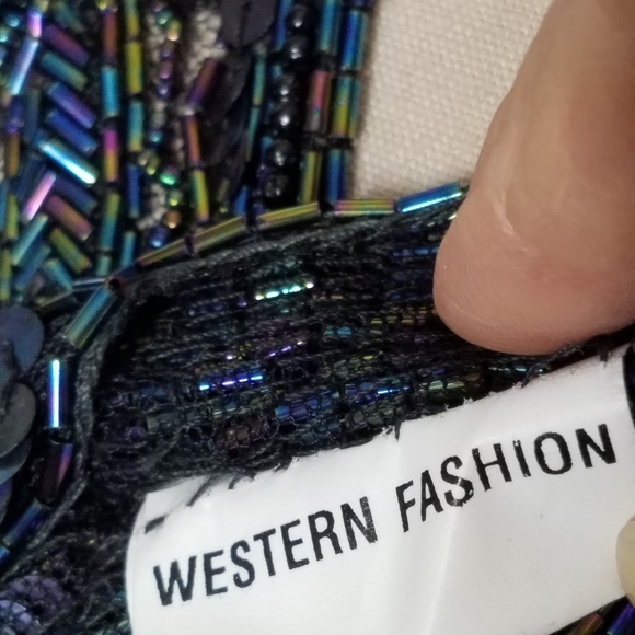 Western Fashion Beades Sequins Collar Glamorous Bohemian Vintage - Picture 2 of 7